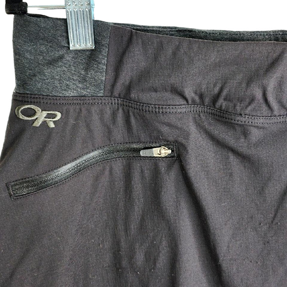 Outdoor Research Zendo Travel Skort Black Gray Women's Size 10 - Picture 3 of 9